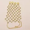 Amazon Novo Anel Pulseira Corrente de Garra de Malha com Strass Uma Corrente Joias Requintadas de Alta Qualidade para Casamento