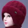 Nuevos Sombreros de Invierno para Mujeres de Mediana Edad y Mayores, Sombrero de Lana Cálido con Felpa para Abuela Señora Mayor, Sombrero de Punto Anti-Frío para Mamá
