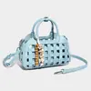 Fábrica de Origen 2026 Primavera/Verano Nuevo Diseño Tejido Hueco Bolso Cuadrado Pequeño de Nicho de Mano Hombro Cruzado Bolso para Mujer
