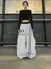 Pantalones Cargo Paracaídas de Doble Cintura Estilo Americano para Mujer, Pantalones Deportivos de Secado Rápido para Verano con un Diseño Elegante, Pantalones Largos para Pista de Baile Jazz
