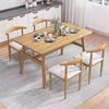 Juego de Mesa y Sillas de Comedor Nórdico para Uso Doméstico, Económico para Apartamento Pequeño, Adecuado para 4-6 Personas, Mesa de Comedor Simple para Uso Comercial o de Alquiler