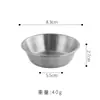Plato Pequeño de Acero Inoxidable 304 para Guarniciones, Salsa de Tomate, Plato para Condimentos, Plato Occidental para Filete, Plato para Salsa de Pimienta Negra, Plato para Kimchi