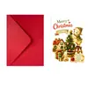 Cartão de Boas Festas de Natal com Ovelhinha Fofa e Árvore de Natal, com Envelope, Mensagem de Bênção para o Feriado, Convite, Cartão de Cumprimentos para Presente
