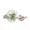 Zibo Vidro Nicho Moda Buquê de Pássaro Arranjo de Flores Enfeites de Vidro Buquê de Flores Eternas Presente Decoração de Mesa