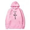 Moletom com capuz estampado com monograma Cactus Jack Swag Feminino Masculino moletom com capuz casual