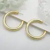 Pendientes de C-shape de Moda con Sentido de Diseño de Nicho para Mujer, Pendientes de Botón Versátiles y Modernos, Pendientes de Botón Geométricos, Joyería de Oreja Exquisita y Elegante para Mujer