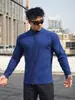 Nueva Camiseta Polo de Entrenamiento para Hombre De Rong Muscle Fitness para Baloncesto, Hermanos, Deportiva, Holgada, Manga Larga, Top para Cabello