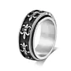 Nuevo Producto Anillo Creativo Giratorio de Sol, Luna y Estrellas para Hombres y Mujeres Hip-Hop Acero Inoxidable Anillo Giratorio para Hombres Joyería
