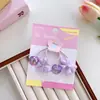 Cuerda para el Cabello con Lazo de Crema de Verano para Niñas Anillos para el Cabello Color Fantasía Alrededor de la Cuerda para el Cabello Par de Corbatas Correa para el Cabello Dulce Adorno para la Cabeza