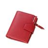 Billetera Directa de Fábrica para Mujer Triple Corta Estilo Coreano Tarjetero Hebilla Billetera Multifuncional Ranuras Multitarjeta