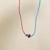 Collar Tejido de Cuentas Hongo Dopamina para Mujer 2026 Nuevo Otoño/Invierno Cadena Larga Dulce para Colgar en el Cuello Accesorio de Suéter