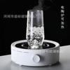 Taza de Vidrio Forma de Gota de Agua, Taza de Agua Transparente para el Hogar, Taza para Jugo y Leche, Vaso de Vidrio de Gran Capacidad para Bebidas Frías, Vidrio de Borosilicato Alto