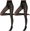 Fábrica de Origen Calcetines de Aceite de Caballo para Mujer Medias Brillantes 15D Transparentes de Cintura Alta con un Ligero Brillo Aceitoso, Envío Directo Disponible