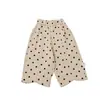 Pantalones Casuales de Algodón Puro Estilo Coreano para Bebé Niña Verano Nuevos Elegantes de Lunares Sueltos de Pierna Ancha Pantalones Anti-Mosquitos para Niños