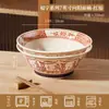 Tigela de Cerâmica para Ramen com Caractere Chinês'' para Uso Doméstico, Novo Modelo 2026, Cor Sob Esmalte, Tigela Grande para Macarrão, Tigela de Sopa com Pé Alto
