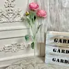 Flor de Loto de Terciopelo Artificial de Tres Cabezas, Producto Terminado para Arreglos de Boda, Decoración de Arreglo Floral de Sala de Estar de Gama Alta