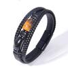 Pulsera de Piedra Ojo de Tigre para Hombre Amazon Ventas Calientes Transfronterizas Cuero Multicapa Piedra Natural Pulsera para Hombre Hebilla Magnética Joyería