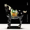 Caballo Tang Sancai Caballo Clásico Caballo de Cerámica Adornos de Caballo Seis Artesanías de Caballo Decoración de Sala de Estar Hogar Adornos Vintage