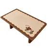 Mantel Individual de Cuero Color Café de Dibujos Animados Retro para Mesa de Comedor, Mantel para Mesa de Café de Sala de Estar, Mantel Impermeable Resistente al Calor, Protector de Encimera