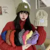 Sombreros de Mujer para Otoño e Invierno Moda Tendencia Cálidos de Punto Circunferencia de Cabeza Grande Versión Coreana Hilo que Adelgaza la Cara Sombreros de Trenza
