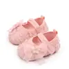 Novos Sapatos de Bebê Pétala de Primavera e Verão Velcro Sola de Borracha Antiderrapante Sapatos para Criança de 0-1 Ano Sapatos de Bebê