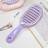 Pente Autolimpante Patenteado com Papel Isolante, Limpadores de Cabelo e Limpeza, Limpeza Anti-Sujeira, Uso Duplo para Cabelos Secos e Molhados, Pente de Massagem