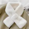 Bufanda Mao de Color Sólido para Mujer, Invierno, Suave, Estilo Coreano, Linda para Niña, Bufanda de Felpa, Cálida, Imitación de Piel de Conejo, Cuello
