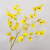 Película de decoración para el hogar con orquídea danzante de simulación de lujo y luz para sala de estar, flor artificial falsa para boda, sensación de orquídea danzante, flor de simulación