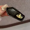 Versión Coreana Pinza para el Cabello de Cuero Ins Personalidad Pinza para el Cabello Bb Triángulo Melard Retro Lateral para Mujeres