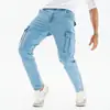 2026 Aliexpress Verão Masculino Versátil Estilo de Rua Jeans Slim Fit Calças Casuais Hip-Hop Americano em Estoque