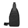 Crocodilo padrão masculino saco peito de couro portátil multi-funcional saco peito venda quente cowhide messenger bag casual masculino