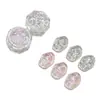 Serie Brillante de Moda Popular que Atrapa la Luz Arte de Uñas Soñador Materiales Mixtos Decoraciones para Uñas de Brillo Rosa Ultra Delgadas