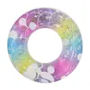 Anillo de Natación Transparente con Lentejuelas Cielo Estrellado, Modelo Nuevo, Transfronterizo, Flotador de Natación para Exteriores, Salvavidas para Adultos, Anillo de Natación Espeso para Agua, Venta al por Mayor