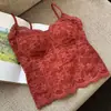 Estilo Puro e Desejável Renda Flanela Quente com Bojo Camisola Colete Feminino Pode Usar por Fora Emagrecimento e Afinando Camada Interna Base Top