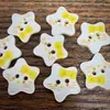 Linda Hebilla de Resina de Gatito con Estrella de Cinco Puntas Tocado Hecho a Mano para Niños Bolsa de Materiales Decorativos DIY Botones para Suéter Camisa