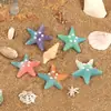 Creativo Estilo Océano Gradiente Colorido Estrella de Mar Llavero Pendiente Colgante Accesorios de Resina Suministro Transfronterizo