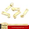 Cabeça de zíper de metal nº 5 pendurada polimento elétrico esmalte dourado raso rolante elétrico dourado raso bagagem sem cadeado como nariz com 10106 peças