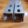 Fábrica galvanizada 41*41*2.5 tipo de trilho guia C tipo suporte fotovoltaico aço zinco de imersão a quente aço tipo C