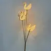 Casamento Ferro Chapeamento Estrada Chumbo Acrílico Luminoso Ornamentos Casamento Layout Lua Estrela de Cinco Pontas Cisne Lâmpada Decorativa