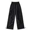 Macacão Parachute Retro Americano Feminino Verão 2024 Novo Solto Bf Street Design Sense Calça Casual Reta