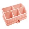Soporte de Almacenamiento para Cepillo de Dientes y Pasta Dental de Silicona, Estante para Almacenamiento de Baño, Juego de Lavado para Inodoro, Antideslizante, Almacenamiento de Productos de Belleza