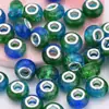 Cuentas redondas de agujero grande de 14 mm de color flash fino, cuentas planas de rueda de resina, venta al por mayor de fabricantes de accesorios de joyería hechos a mano para bricolaje