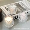 Vela perfumada DIY Tulipán Recipiente de vidrio Adornos de fragancia creativos para el hogar Regalo de cumpleaños y vacaciones Candelabro
