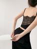 Camisole Drunken Fairy com Ponto de Renda Costas Nuas Feminino Primavera Vintage Slim-Fit Emagrecedor Curto Cropped