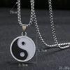 Estilo chinês fofoca Tai Chi colar moda masculina personalidade moda simples casal all-match longo pendente suéter corrente pingente