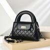 Bolsa de Mão Chanel Modelo Novo 2026, Bolsa de Corrente em Couro Macio, Bolsa Quadrada Pequena Acolchoada, Bolsa de Mão, Bolsa de Ombro, Bolsa Transversal