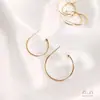 Pendientes Semicirculares Color Oro Real 14K Recubiertos de Cobre que Conservan el Color Pendientes en Forma de C Pendientes Hechos a Mano DIY Accesorios para Pendientes Materiales
