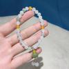 Pulsera de Jade Tianshan con Cuentas de Calabaza, Simple y Versátil, Pulsera Fresca para Mujer, Joyería de Suministro en Vivo