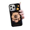 Capibara Naranja Capibara Soporte de Silicona Lindo Estuche para Teléfono Adecuado para Iphone16Promax/15/14