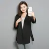 Traje Pequeño de Chaqueta Nuevo Verano 2024 Delgado para Mujer Dape Popular Chifón Cyber Estilo Coreano Protector Solar